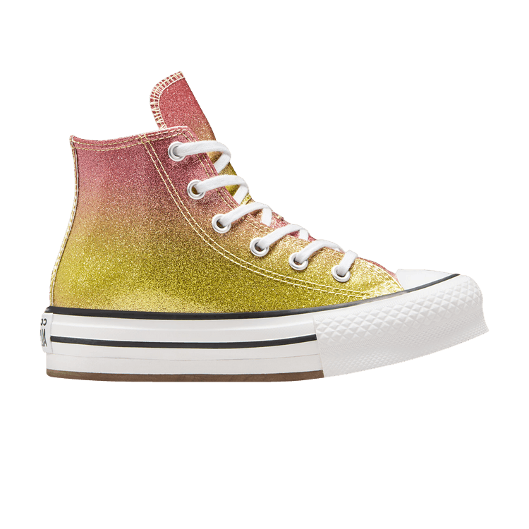 Converse Chuck Taylor All Star EVA Lift Platform High PS 'Citrus Glitz' — Like Butter Yellow/Donut Glaze/White