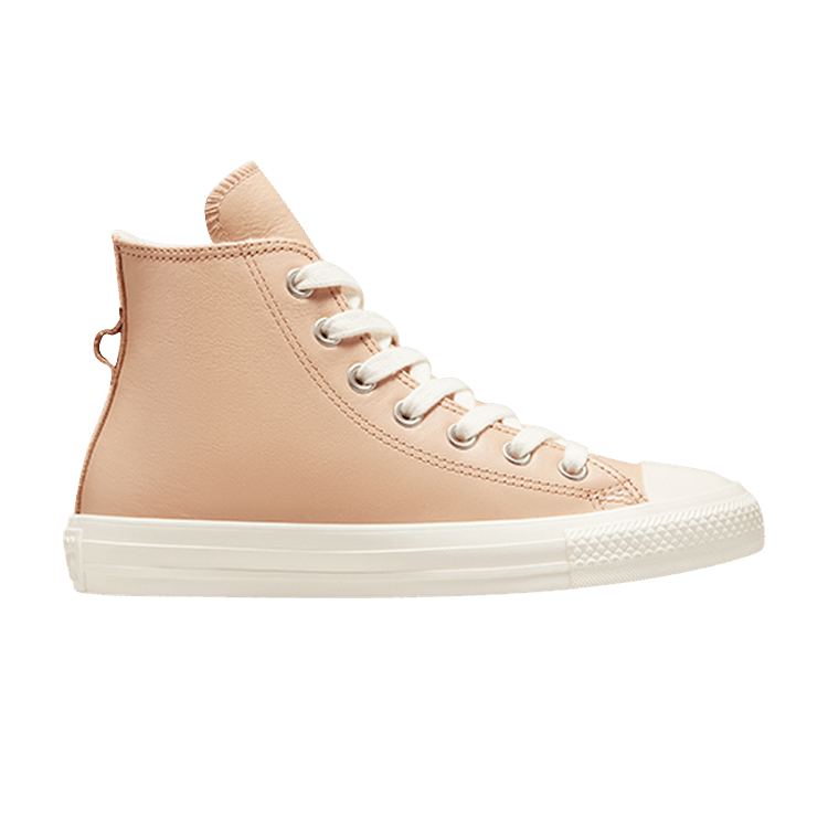 Converse Wmns Chuck Taylor All Star Leather High 'Faux Fur Lining - Epic Dune Egret' — Epic Dune/Egret/Egret