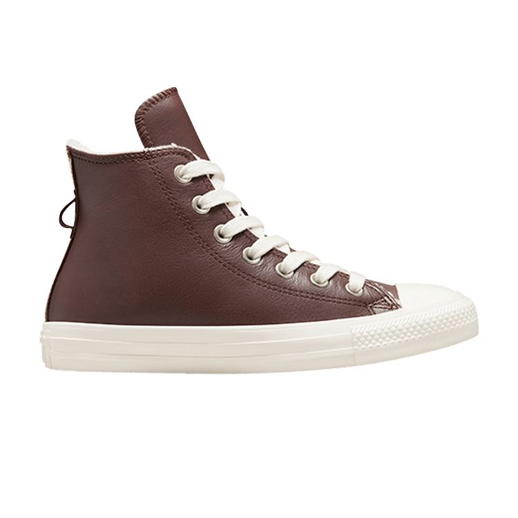 Converse Wmns Chuck Taylor All Star Leather High 'Faux Fur Lining - Eternal Earth Brown' — Eternal Earth Brown/Egret/Egret