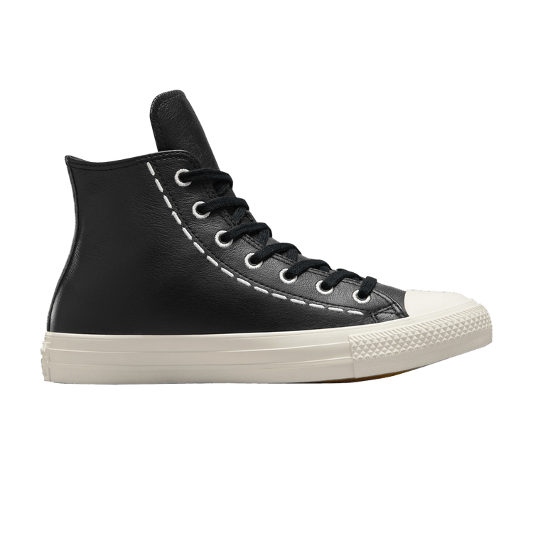 Converse Wmns Chuck Taylor All Star High 'Bold Stitch - Black' — Black/Black/Egret