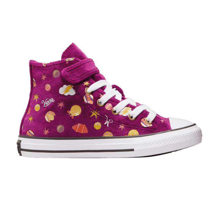 Converse Willy Wonka x Chuck Taylor All Star Easy On High PS 'All-Over Candy Print' — Purple/Gold/White