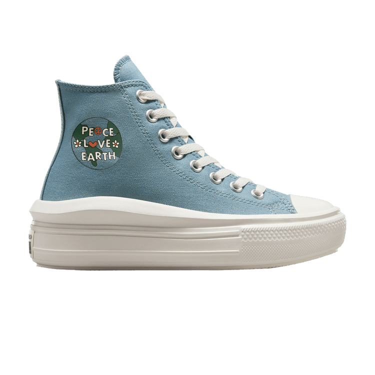 Converse Wmns Chuck Taylor All Star Move Platform High 'Peace, Love, Earth' — Cocoon Blue/Egret/Pale Magma