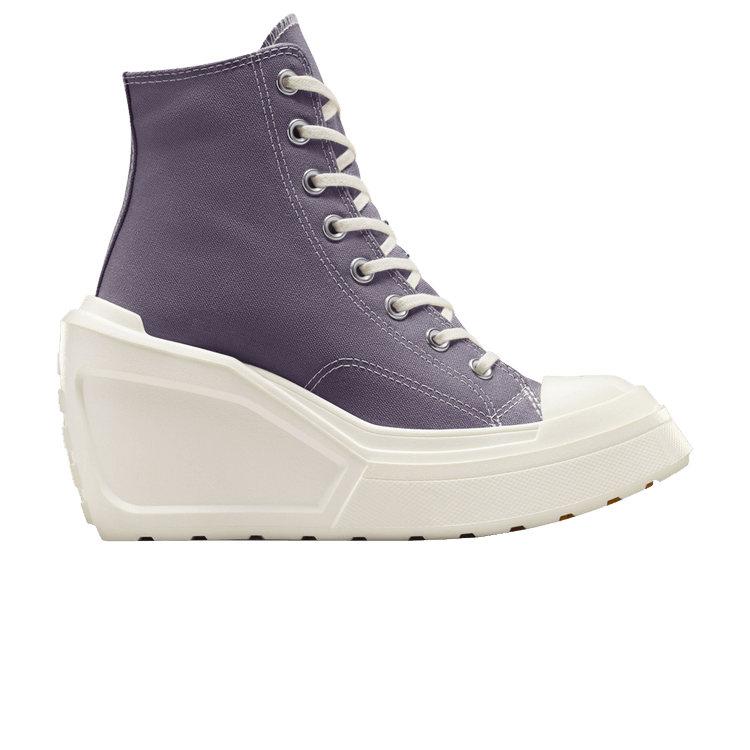 Converse Wmns Chuck 70 De Luxe Wedge Platform High 'Lavender Ash' — Lavender Ash/Egret/Black