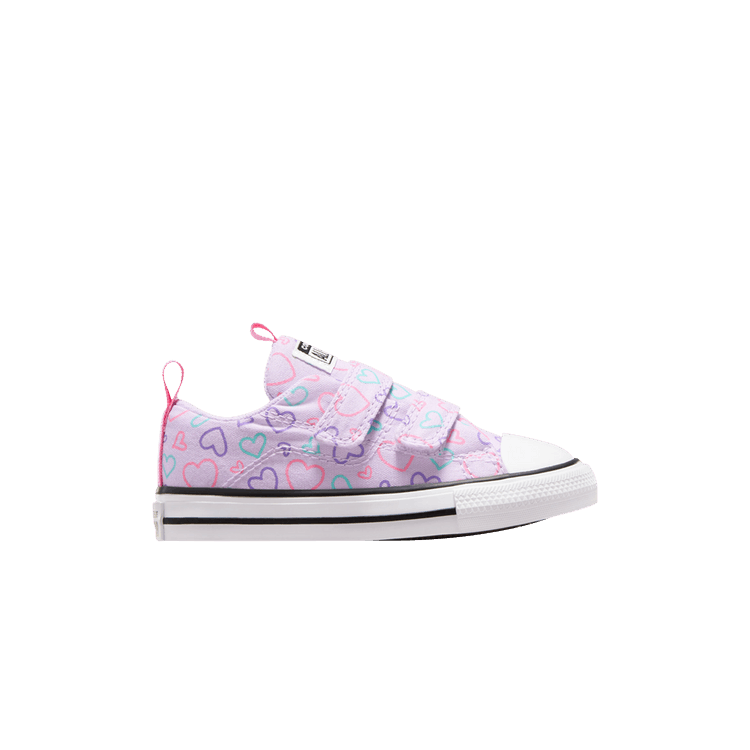 Converse Chuck Taylor All Star EasyOn Low TD 'Hearts' — Vapor Violet/Oops Pink/White