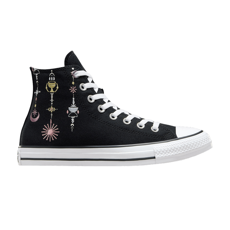 Converse Chuck Taylor All Star High 'Alchemy Embroidery' — Black/Egret/Dreamy Dahlia