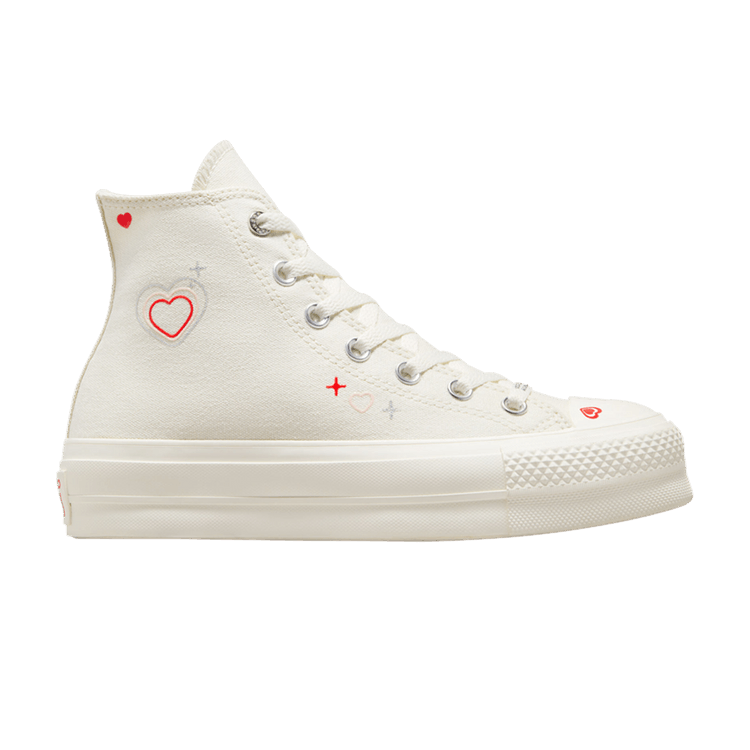 Converse Wmns Chuck Taylor All Star Lift Platform High 'Y2K Heart' — Egret/Fever Dream/Egret