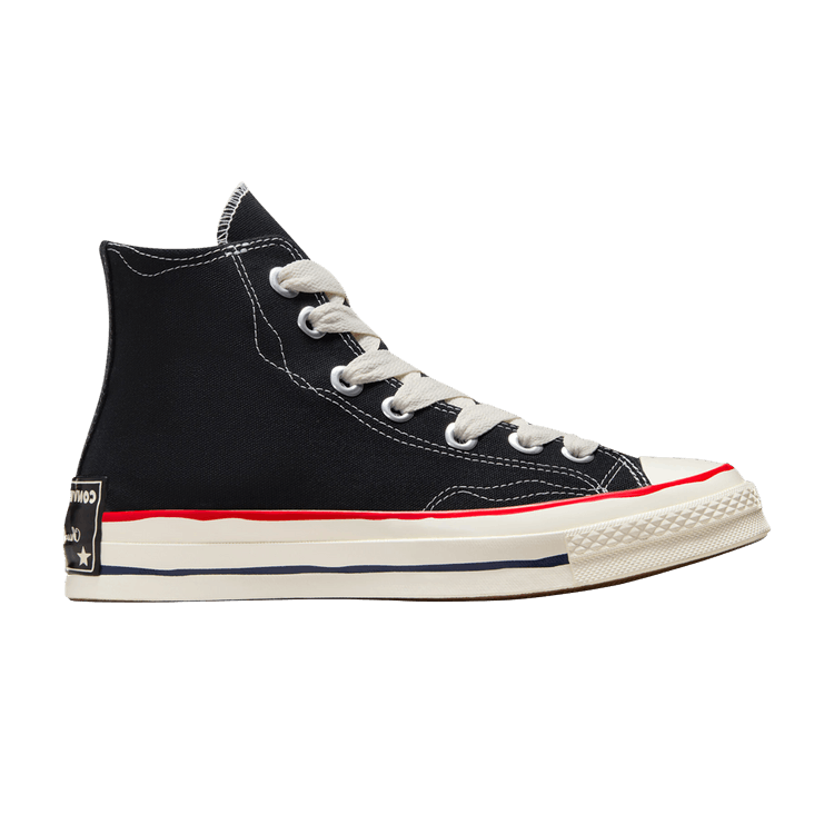 Converse Chuck 70 High 'Sketch - Black' — Black/White/Red
