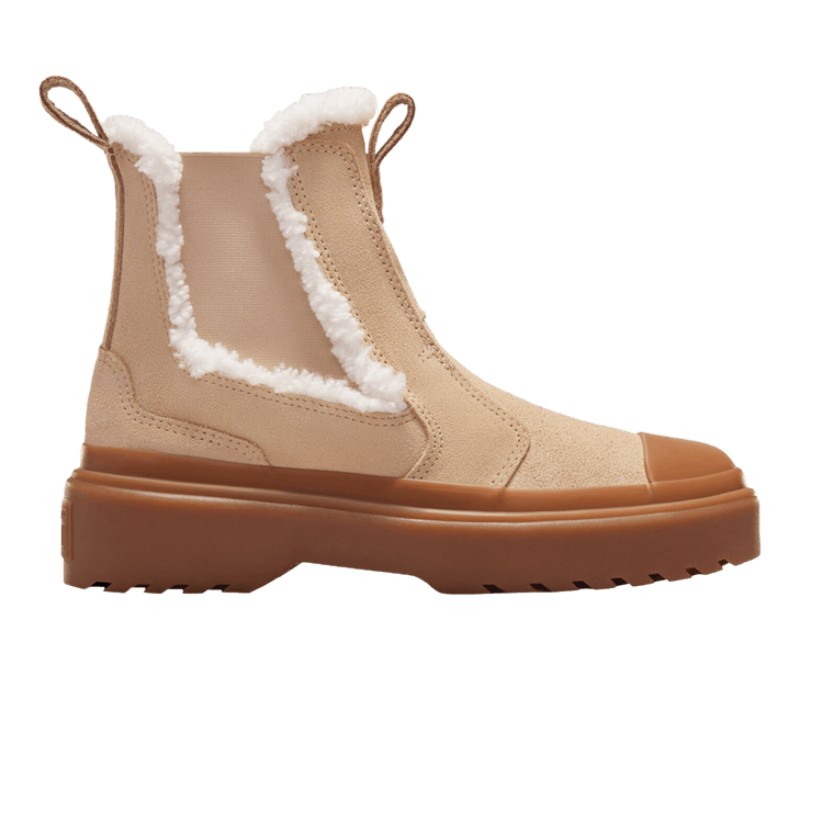 Converse Chuck Taylor All Star Lugged Chelsea Boot GS 'Warm Quarry' — Warm Quarry/Egret/Gum