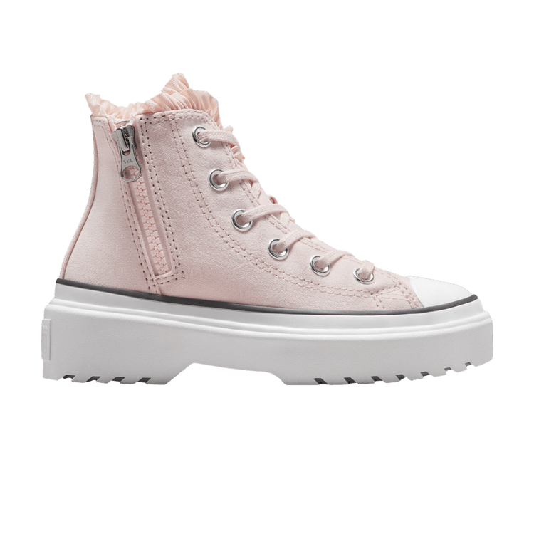 Converse Chuck Taylor All Star Lugged Lift High PS 'Ruffles' — Blush Hush/White/Vamp Pyre