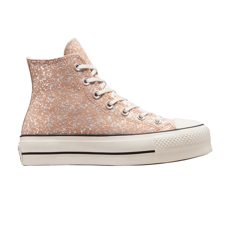 Converse Wmns Chuck Taylor All Star Lift Platform High 'Glitter - Dusty Cinder' — Dusty Cinder/Egret/Black