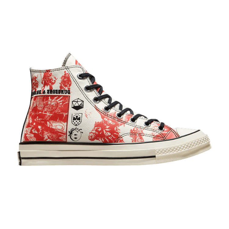 Dungeons &amp; Dragons x Converse Chuck Taylor All Star High 'Egret Red' — Egret/Black/Multi-Color