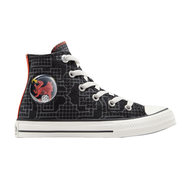 Dungeons &amp; Dragons x Converse Chuck Taylor All Star High PS 'D20 Dice' — Black/White/Red