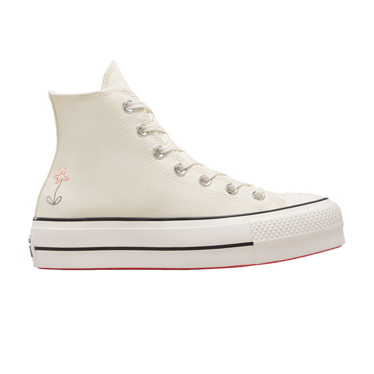Converse Wmns Chuck Taylor All Star Lift Platform High 'Little Flowers' — Egret/Egret/Watermelon Slushy