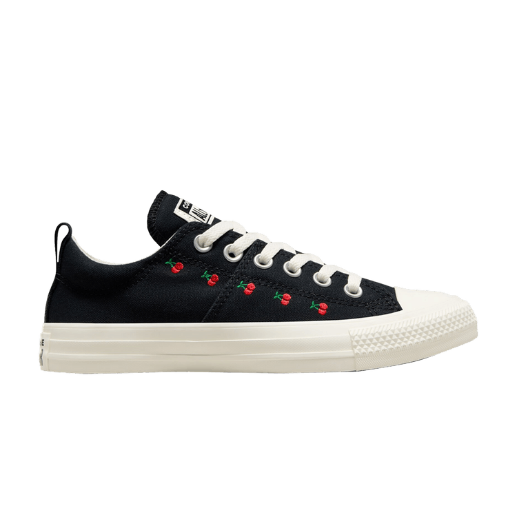Converse Wmns Chuck Taylor All Star Madison Low 'Embroidered Cherries' — Black/Red/Green