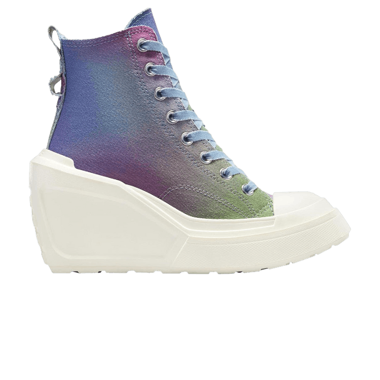 Converse Wmns Chuck 70 De Luxe Wedge Platform High 'Denim Ombre' — Out Of The Blue/Egret/Multi