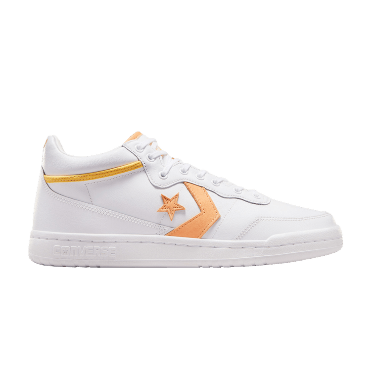 Converse Fastbreak Pro Leather Mid 'White Best Zest' — White/Best Zest