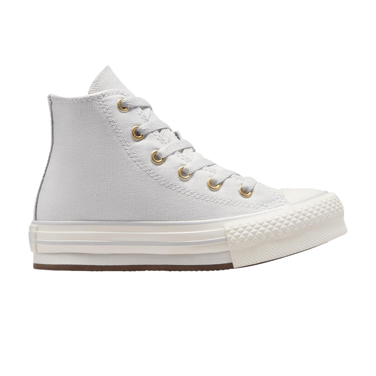 Converse Chuck Taylor All Star EVA Lift Platform High PS 'Tonal Canvas - Barely Grey Gold' — Barely Grey/Egret/Gold