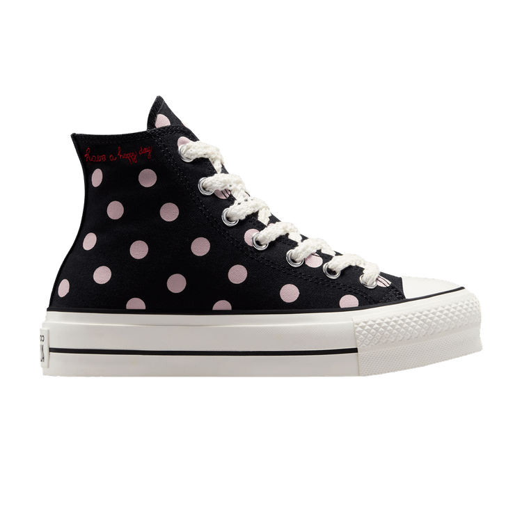 Converse Wmns Chuck Taylor All Star Lift Platform High 'Polka Dots' — Black/Summit Pink/Egret