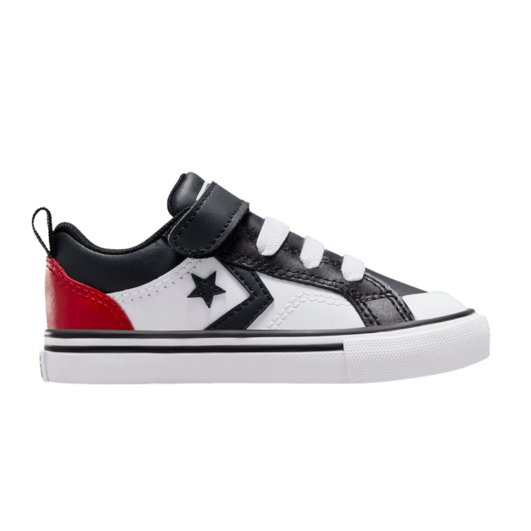 Converse Pro Blaze Strap Leather EasyOn Low TD 'Black Red White' — Black/Red/White