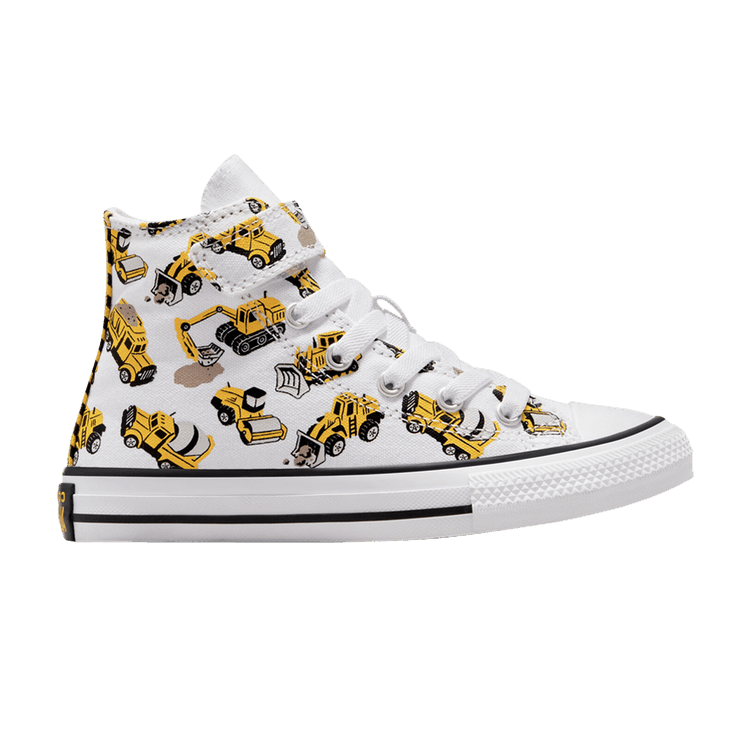 Converse Chuck Taylor All Star EasyOn High PS 'Construction Truck' — White/Black/Amarillo