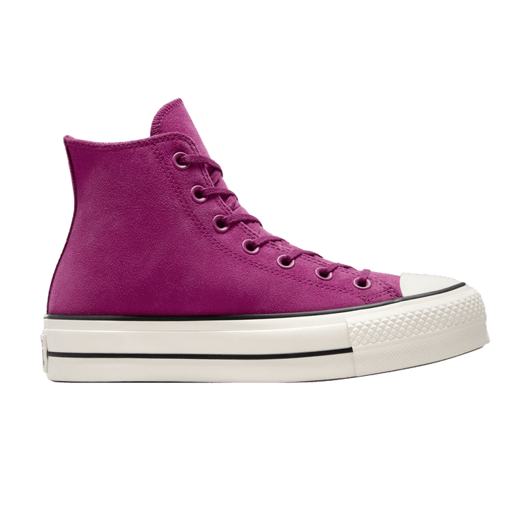 Converse Wmns Chuck Taylor All Star Lift Platform High 'Colorful Suede - Quantum Violet' — Quantum Violet/Egret/Black