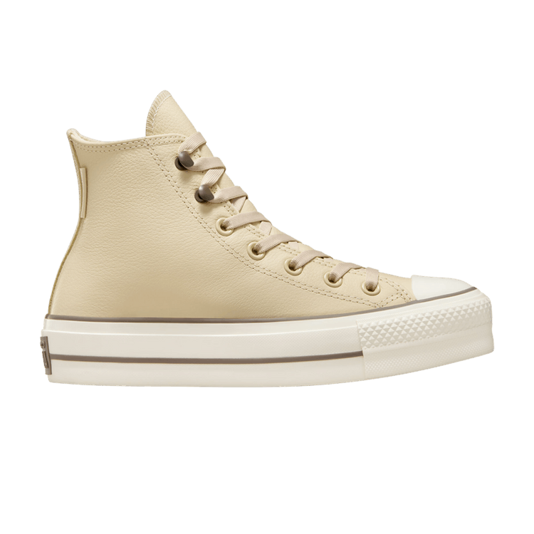 Converse Wmns Chuck Tayor All Star Lift Platform High 'Weatherized Leather - Miso Glaze' — Miso Glaze/Truffle/Egret