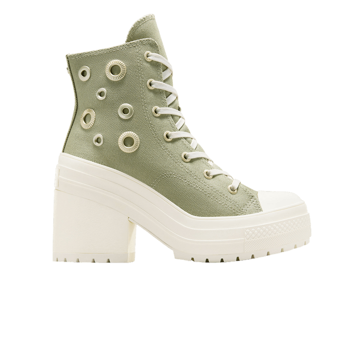 Converse Chuck 70 De Luxe Heel Platform High 'Metal Rings' — Light Field Surplus/Egret/Gold