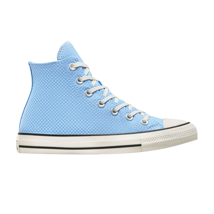Converse Wmns Chuck Taylor All Star High 'Checkered - Light Blue' — Light Blue/Egret/Black