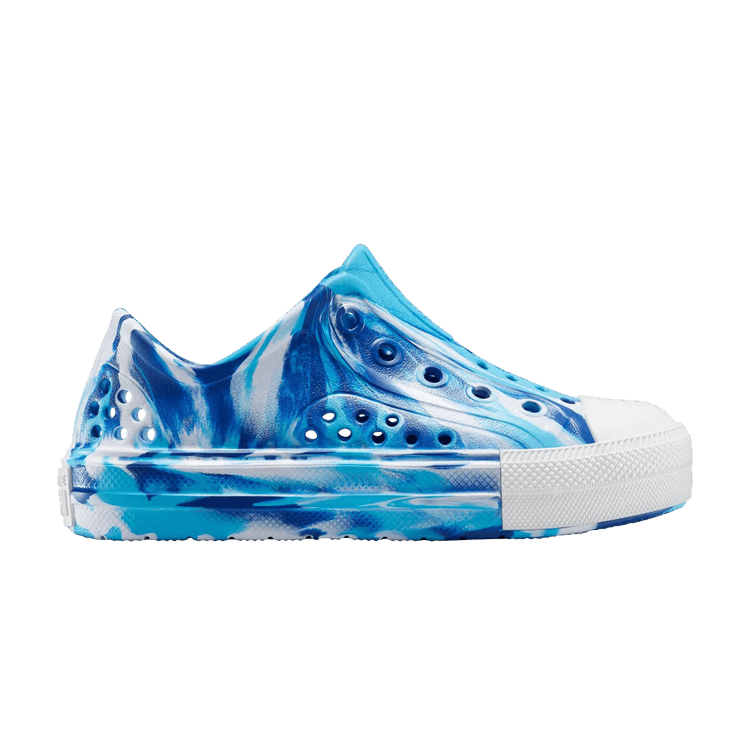 Converse Chuck Taylor All Star Play Lite CX Low PS 'Gnarly Blue Marble' — White/Gnarly Blue/Blue
