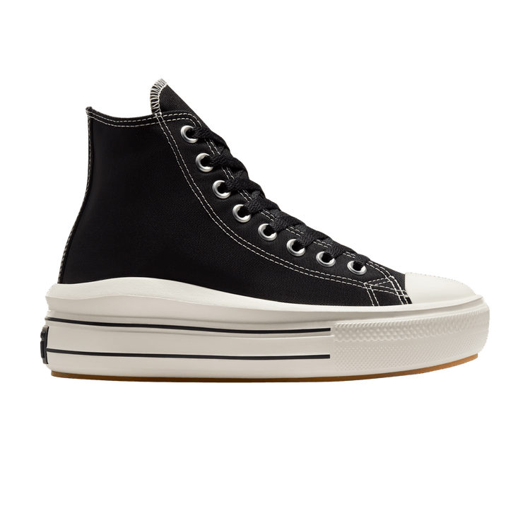 Converse Wmns Chuck Taylor All Star Move Platform High 'Black Egret' — Black/Egret