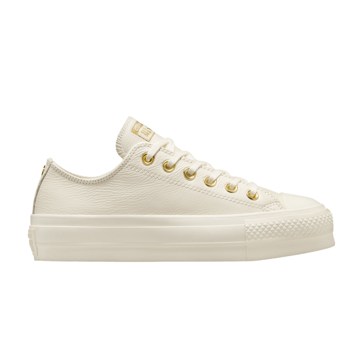 Converse Wmns Chuck Taylor All Star Lift Platform Low 'Gold' — Egret/Egret/Gold