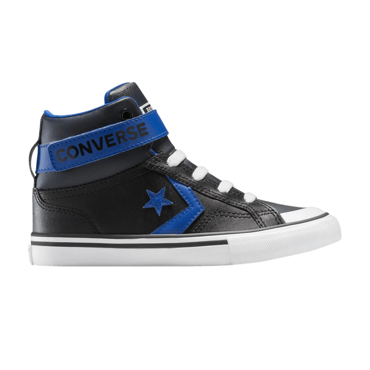 Converse Pro Blaze Strap Leather EasyOn High PS 'Black Blue' — Black/Blue/White