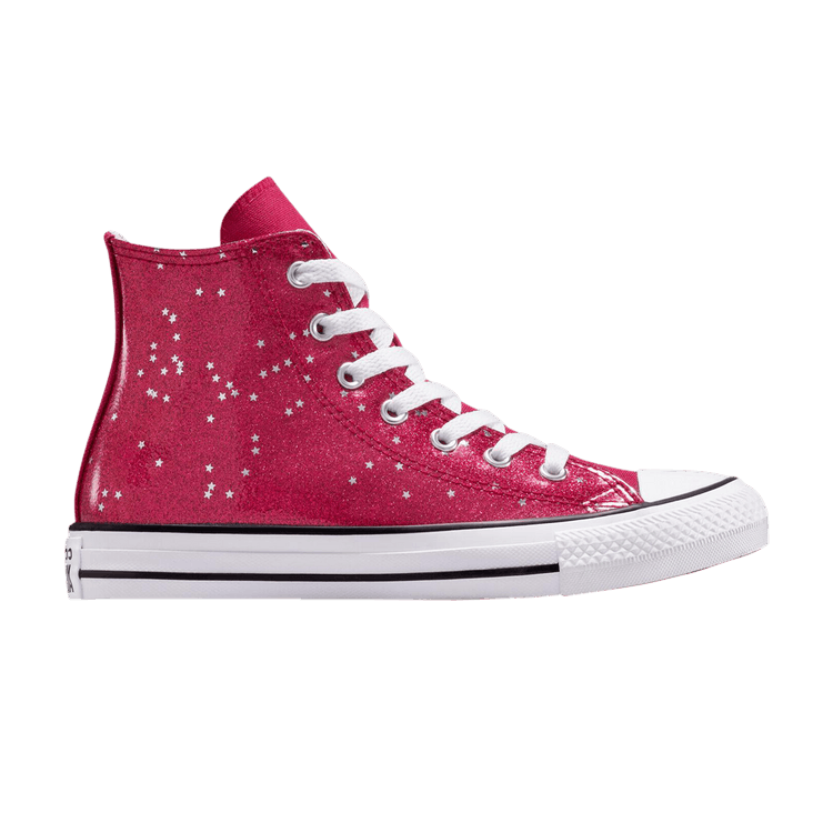 Converse Chuck Taylor All Star High GS 'Glitter - Sporty Berry' — Sporty Berry/White/Egret
