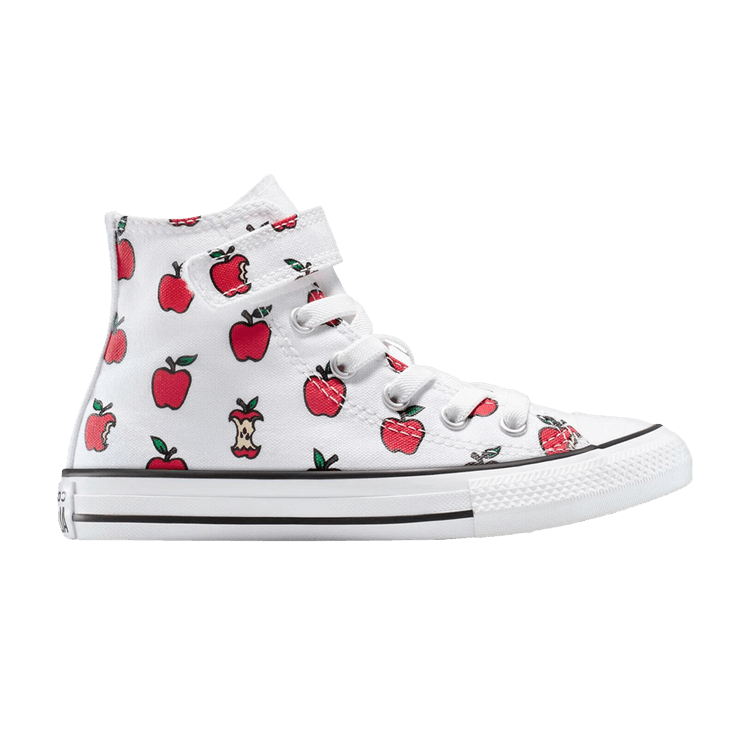 Converse Chuck Taylor All Star EasyOn High PS 'Allover Apples' — White/Red/Black