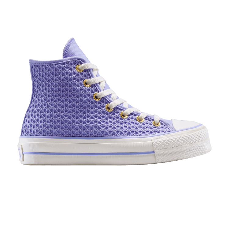Converse Wmns Chuck Taylor All Star Lift Platform Knit High 'Violet Heat' — Violet Heat/Violet Heat/Egret