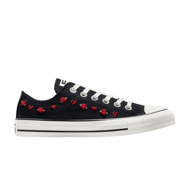 Converse Wmns Chuck Taylor All Star Low 'Valentine's Day 2025' — Black/Red/Egret