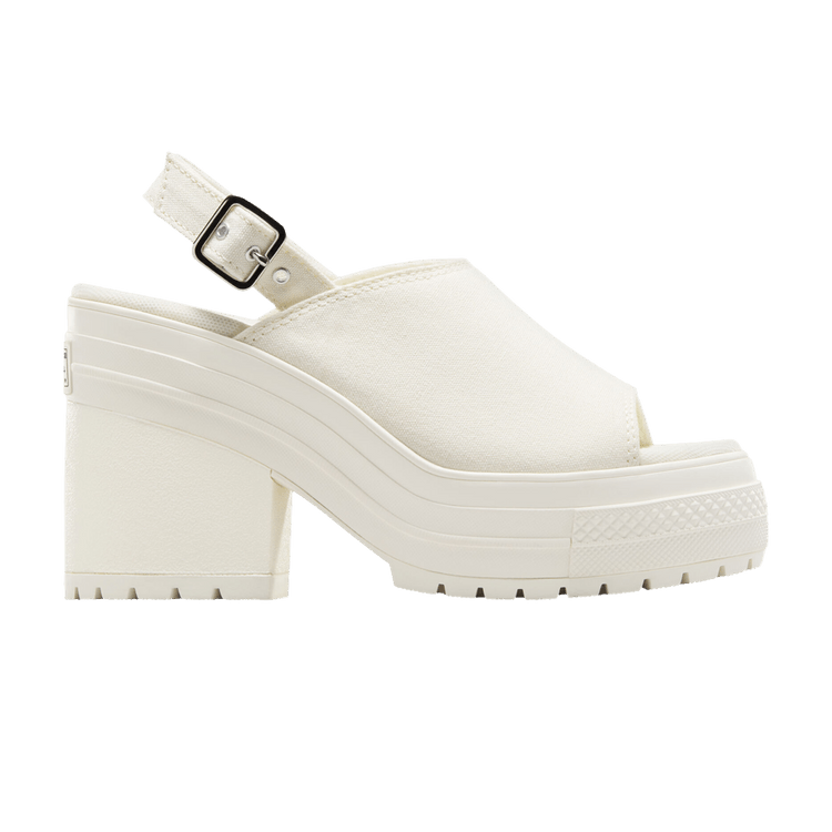 Converse Wmns Chuck 70 De Luxe Heel Platform Sandal 'Egret' — Egret/Egret/Egret