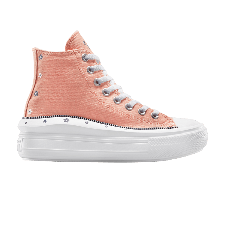 Converse Wmns Chuck Taylor All Star Move Platform High 'Petite Petals - Vintage Peach' — Vintage Peach/White