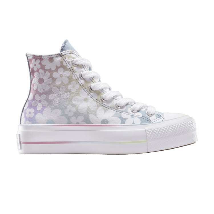 Converse Wmns Chuck Taylor All Star Lift Platform High 'Gradient Flowers' — Wet Stone/Orchid Dust