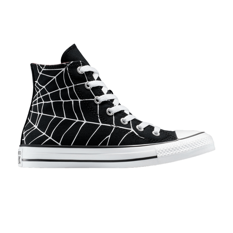 Converse Chuck Taylor All Star High GS 'Spiderweb' — Black/White/Red