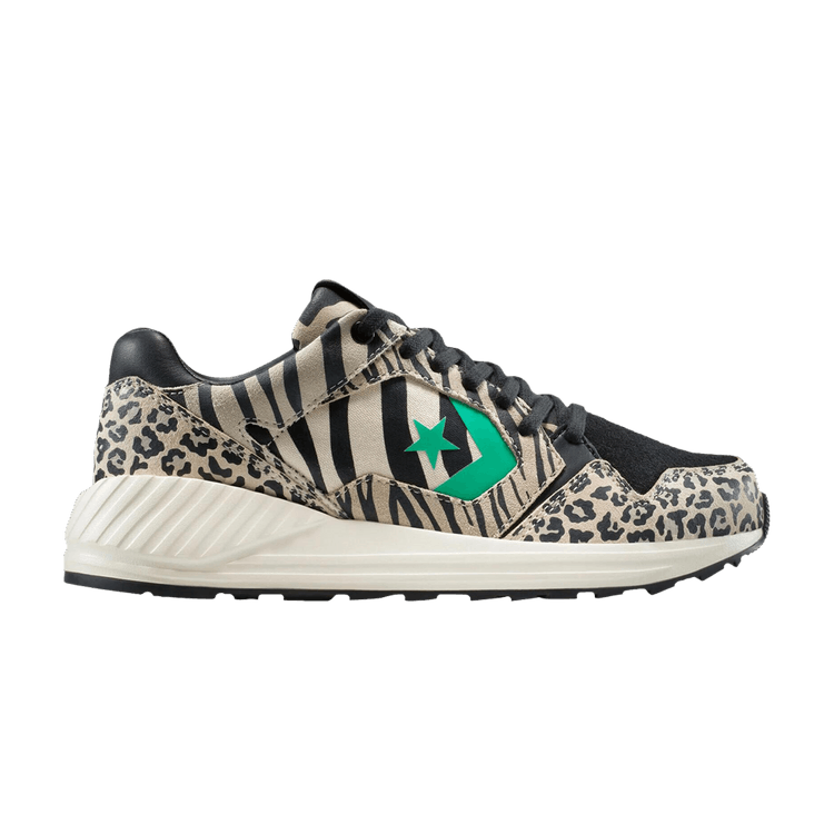 Converse Wave Trainer 'Leopard' — Black/Vintage White/Apex Green