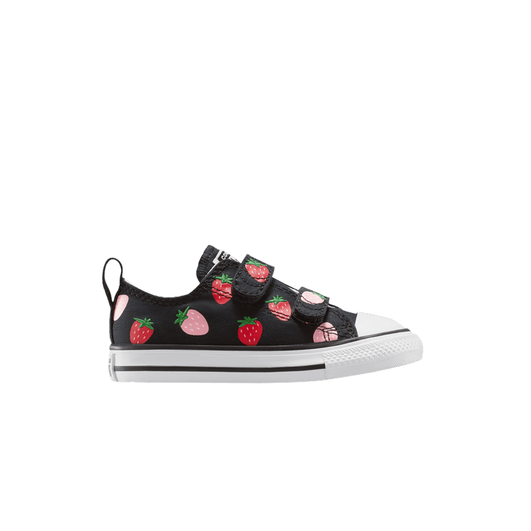 Converse Chuck Taylor All Star EasyOn Low TD 'Strawberries' — Black/Soft Red/Watermelon Pink