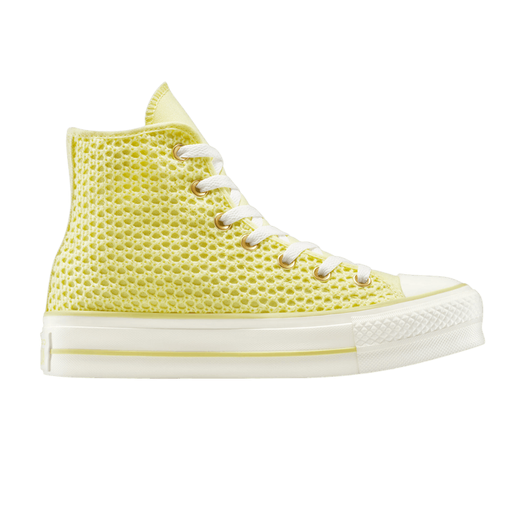 Converse Wmns Chuck Taylor All Star Lift Platform Knit High 'Lemon Slushy' — Lemon Slushy/Lemon Slushy