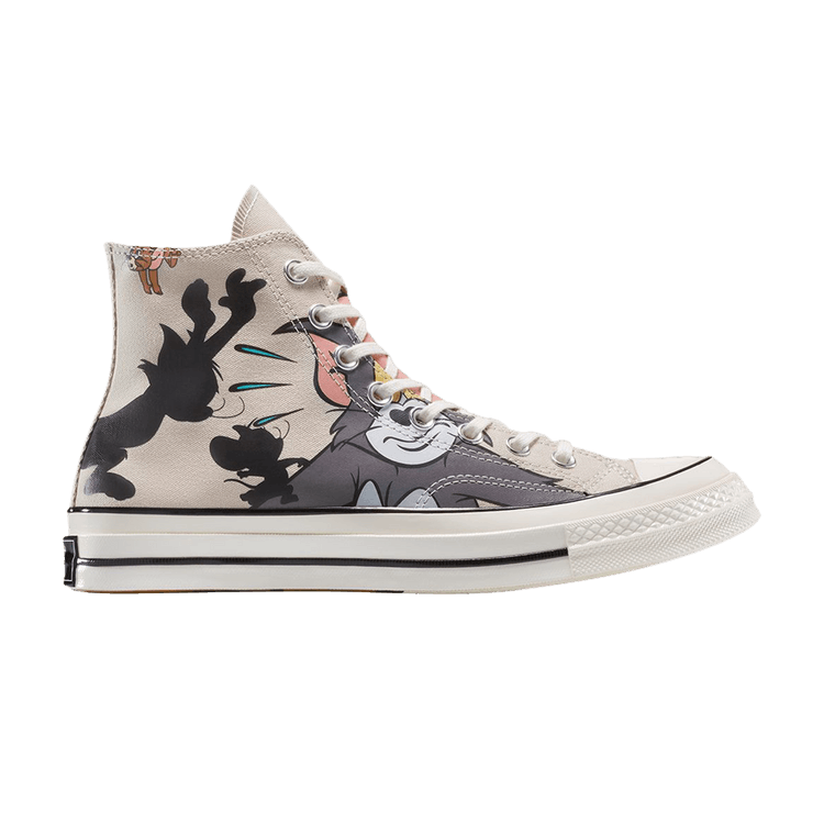 Tom &amp; Jerry x Converse Chuck Taylor All Star High 'Egret' — Grey/Egret/Black
