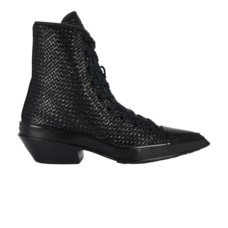 Converse Wmns Chuck 70 De Luxe Pointed Platform 'Black' — Black/Egret/Black