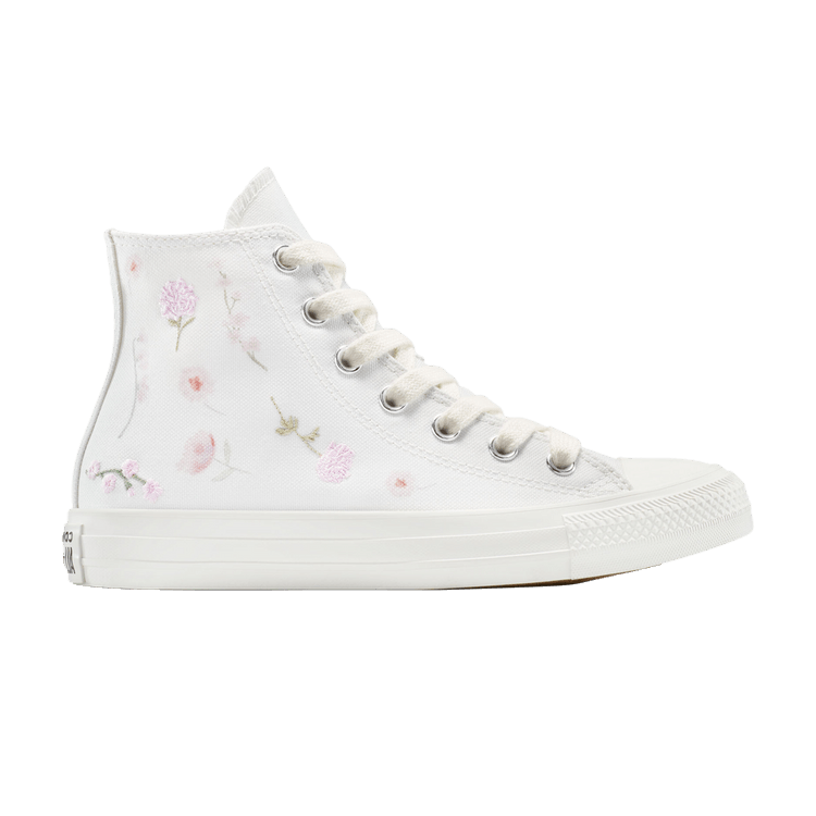 Converse Wmns Chuck Taylor All Star High 'Embroidered Flowers' — Vintage White/Egret/Silver