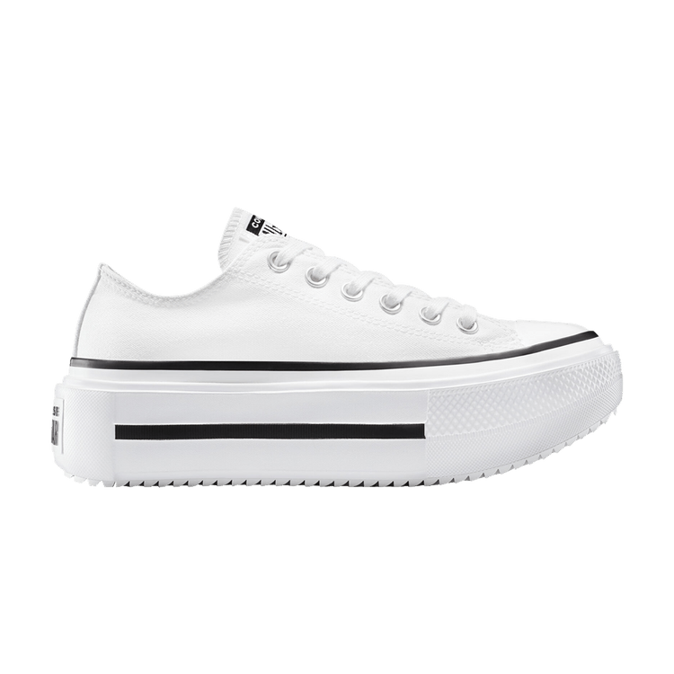 Converse Chuck Taylor All Star Lift Double Stack Low 'White Black' — White/Black/White