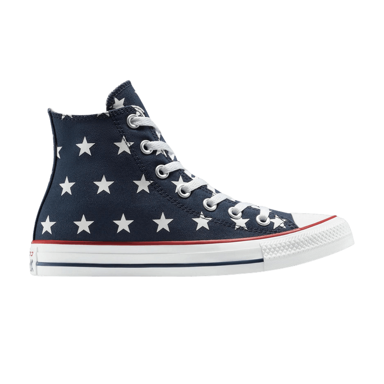 Converse Wmns Chuck Taylor All Star High 'Celestial - Navy White' — Navy/White/Red