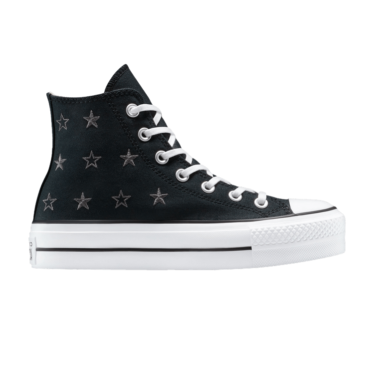 Converse Wmns Chuck Taylor All Star Lift Platform High 'Archive Stars' — Black/Natural Ivory/White
