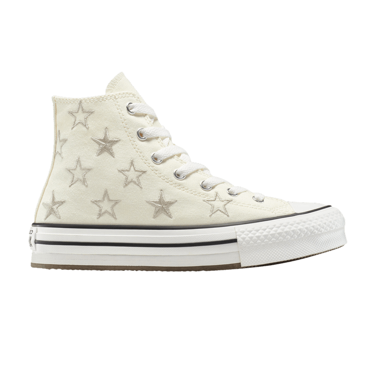 Converse Chuck Taylor All Star EVA Lift Platform High GS 'Starry' — Egret/Papyrus/Vintage White